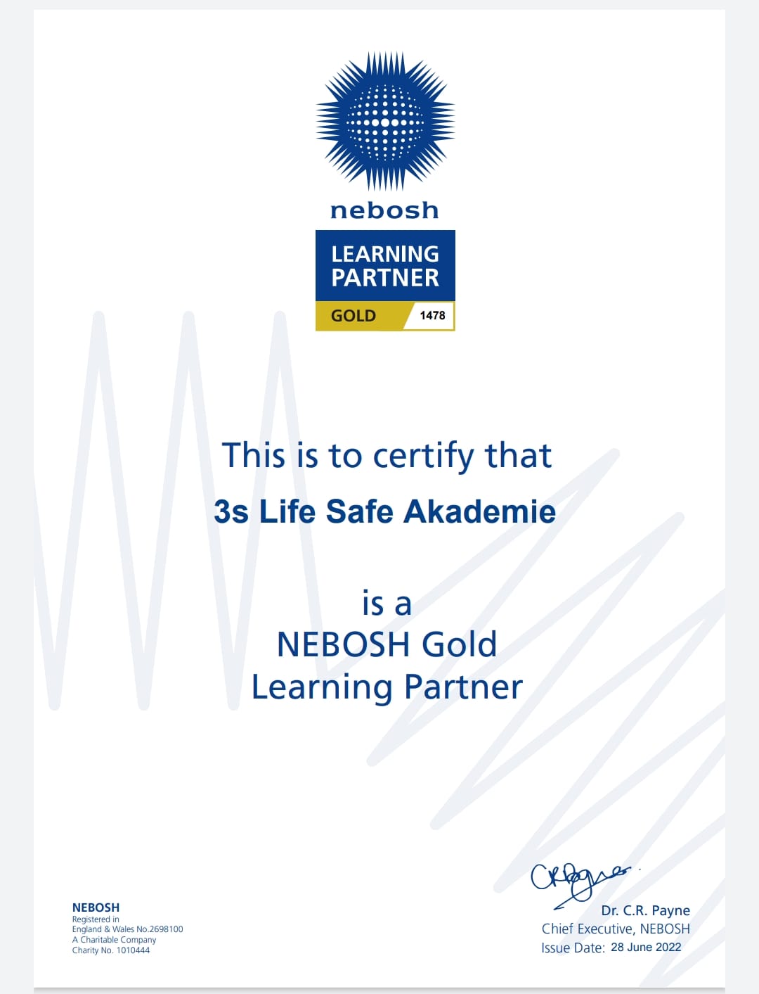 NEBOSH Accreditation
